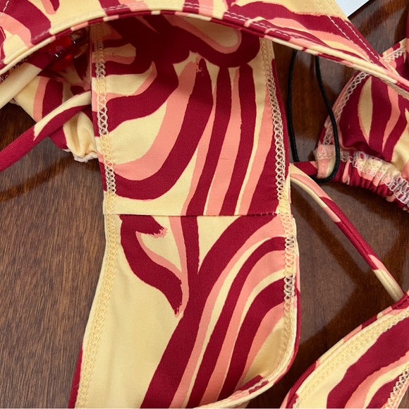NEW Bamba Swim 2-Piece Marble Bikini Swimsuit Set Riviera Top & Rio Bottom XS/S - Picture 6 of 11